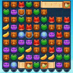 《开心消消乐》单次滑动可能触发连锁消除 