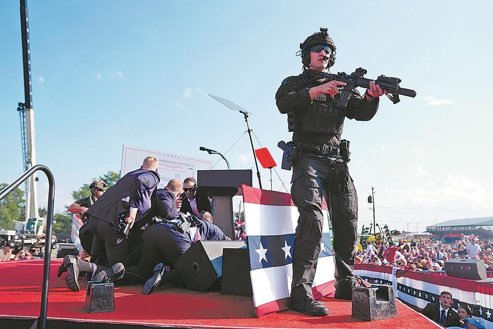 特朗普遭"未遂刺杀"震动美国