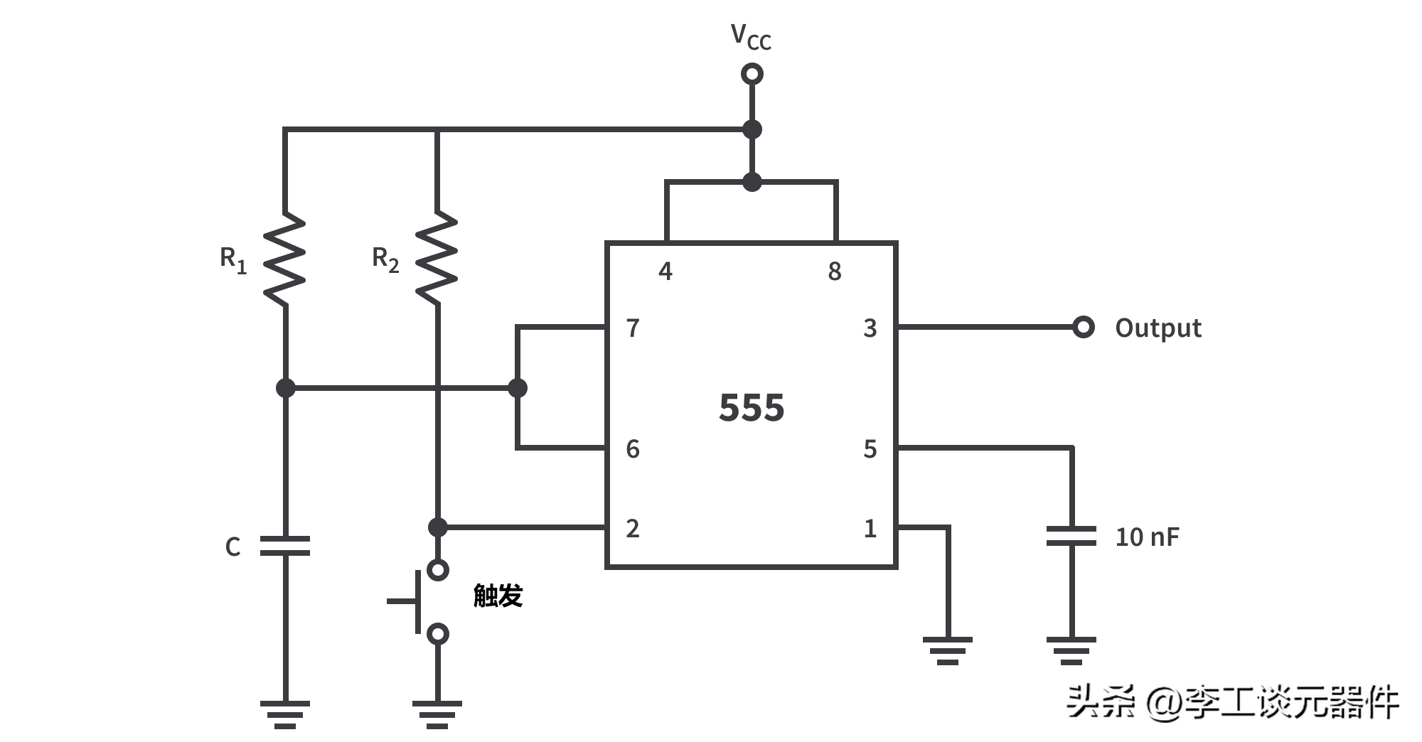 干货|555定时器原理 3种工作状态讲解,原理款图分析|电压|电路_新浪