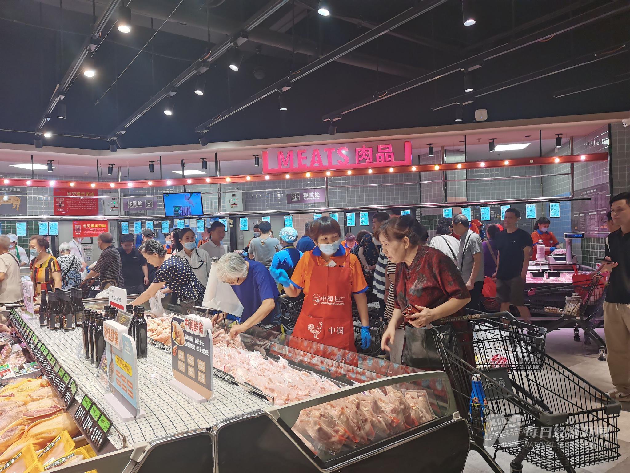 新的生鲜区 图片来源:每经记者 陈晴 摄