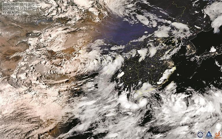 气象卫星云图.图片来源:中央气象台