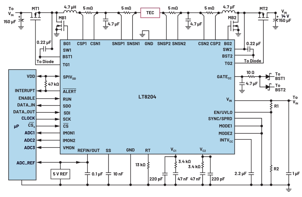 图4. LT8204应用电路。