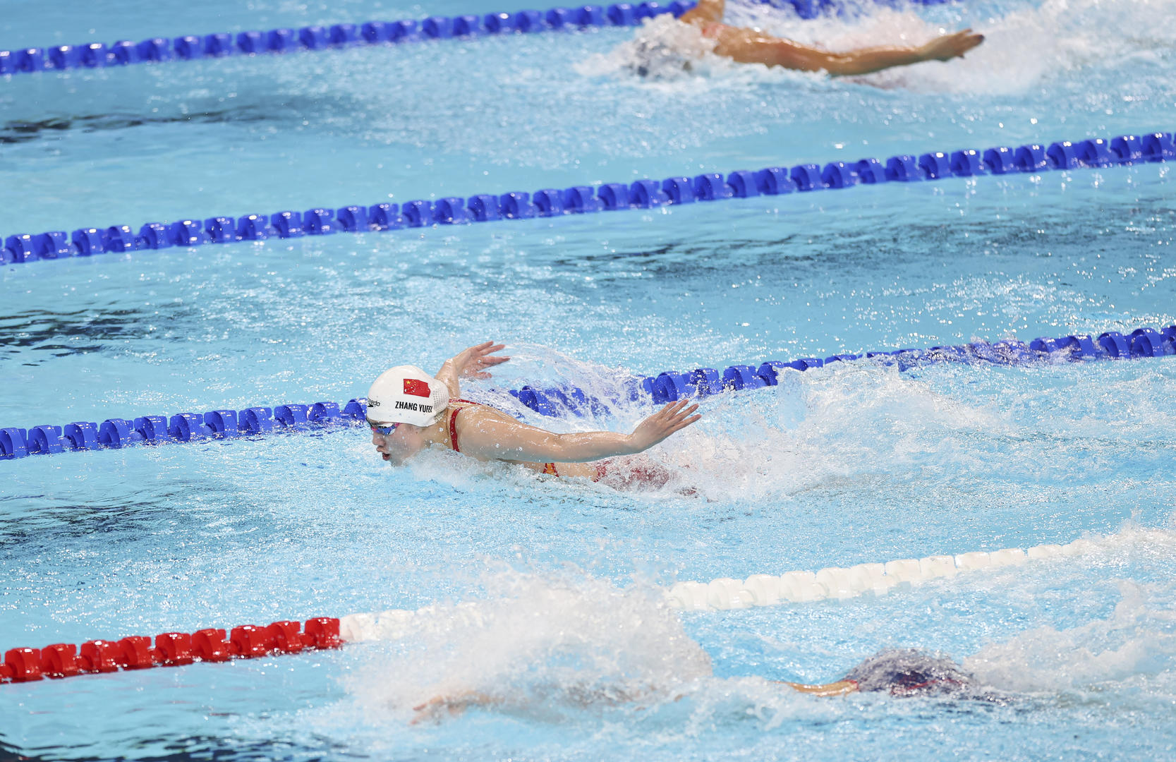 ▲张雨霏在比赛中 据IC photo
