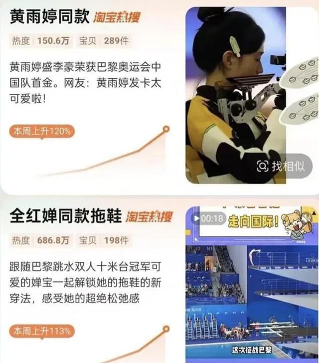 全红婵“丑拖鞋”和黄雨婷发卡制造的流量，他们全都化为了销量！