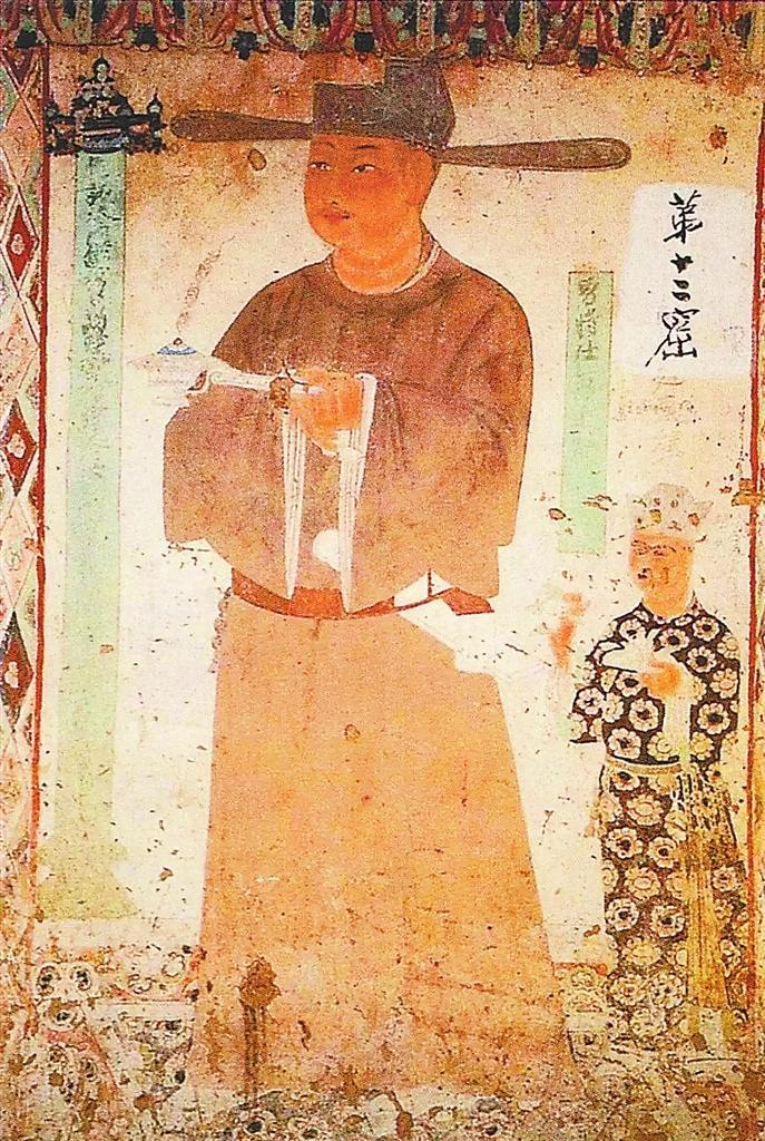 金山国国主张承奉画像莫高窟第156窟《张议潮统军出行图》敦煌历史上