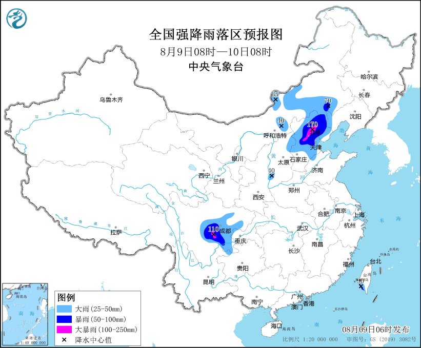 华北地区东北地区四川盆地等地有强降雨68南方大部地区高温天气持续