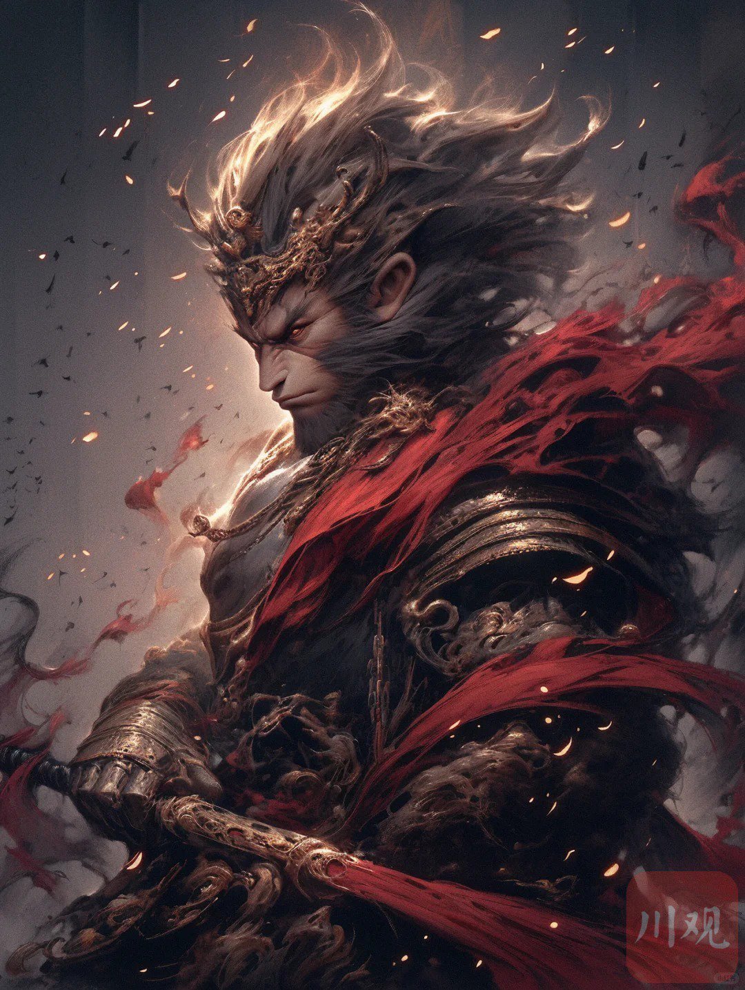 《黑神话:悟空》爆红网络 c视觉绘画师绘制不一样的"猴哥"|孙悟空