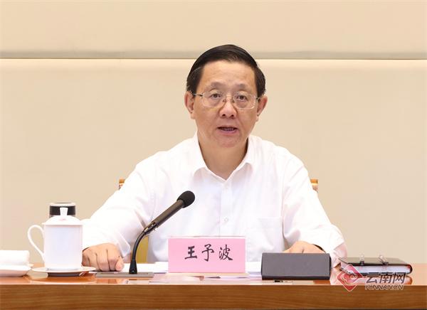 王予波主认知议并谈话。记者 顾彬 摄