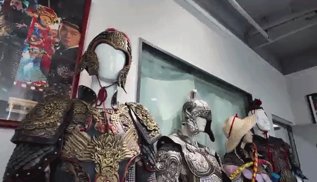 工作室一隅 图片来源：视频截图 每经记者 杜佳 摄