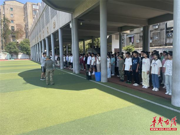 湘潭市二中2024级高一新生消防疏散演练