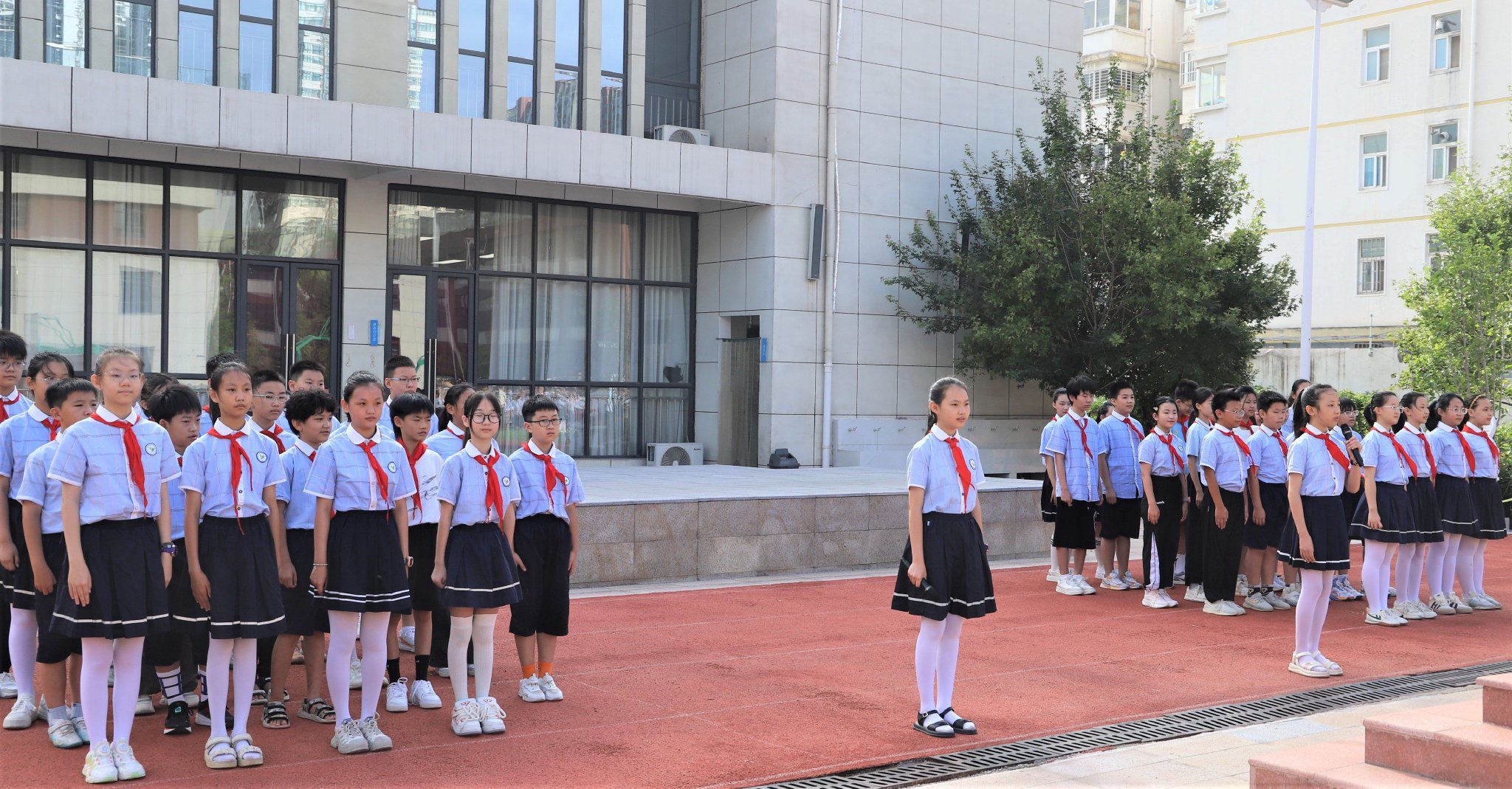 携手创未来——管城区外国语牧歌小学映月路校区举行2024年秋季开学