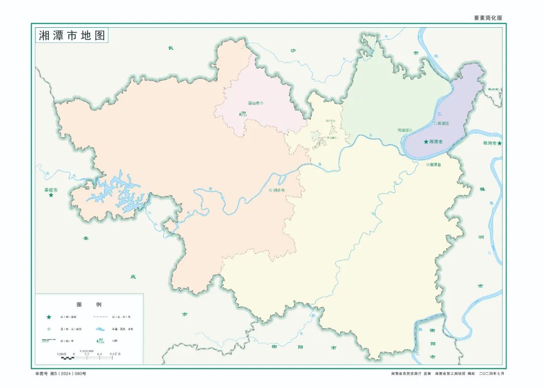 湘潭地区地图图片