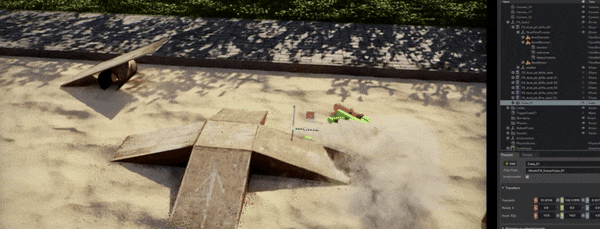 ▲第五代PhysX引擎的物理模拟效果（图源：英伟达）