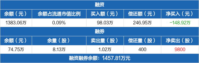 岱美股份历史融资融券数据一览