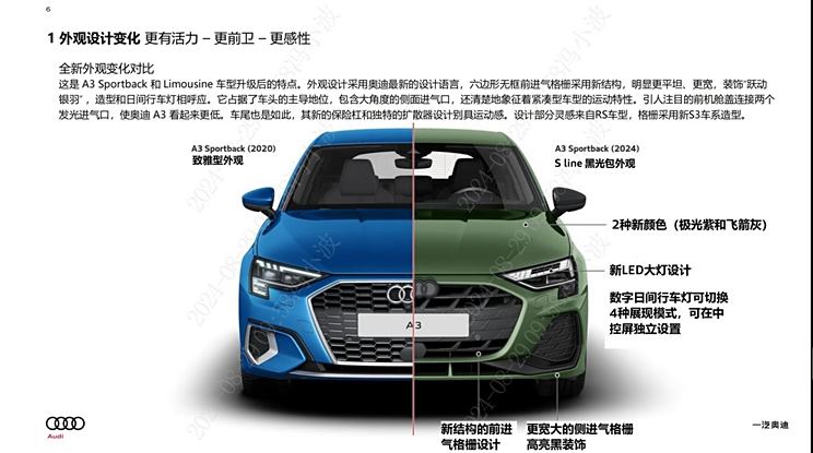 新款奥迪A3配置曝光 有望10月上市