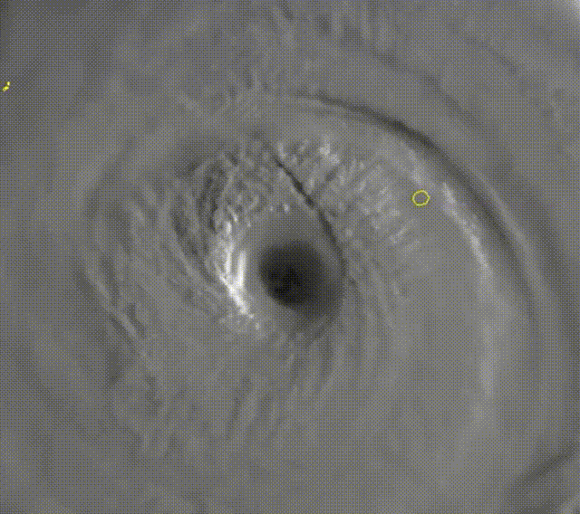 台风眼 来源：中央气象台微博