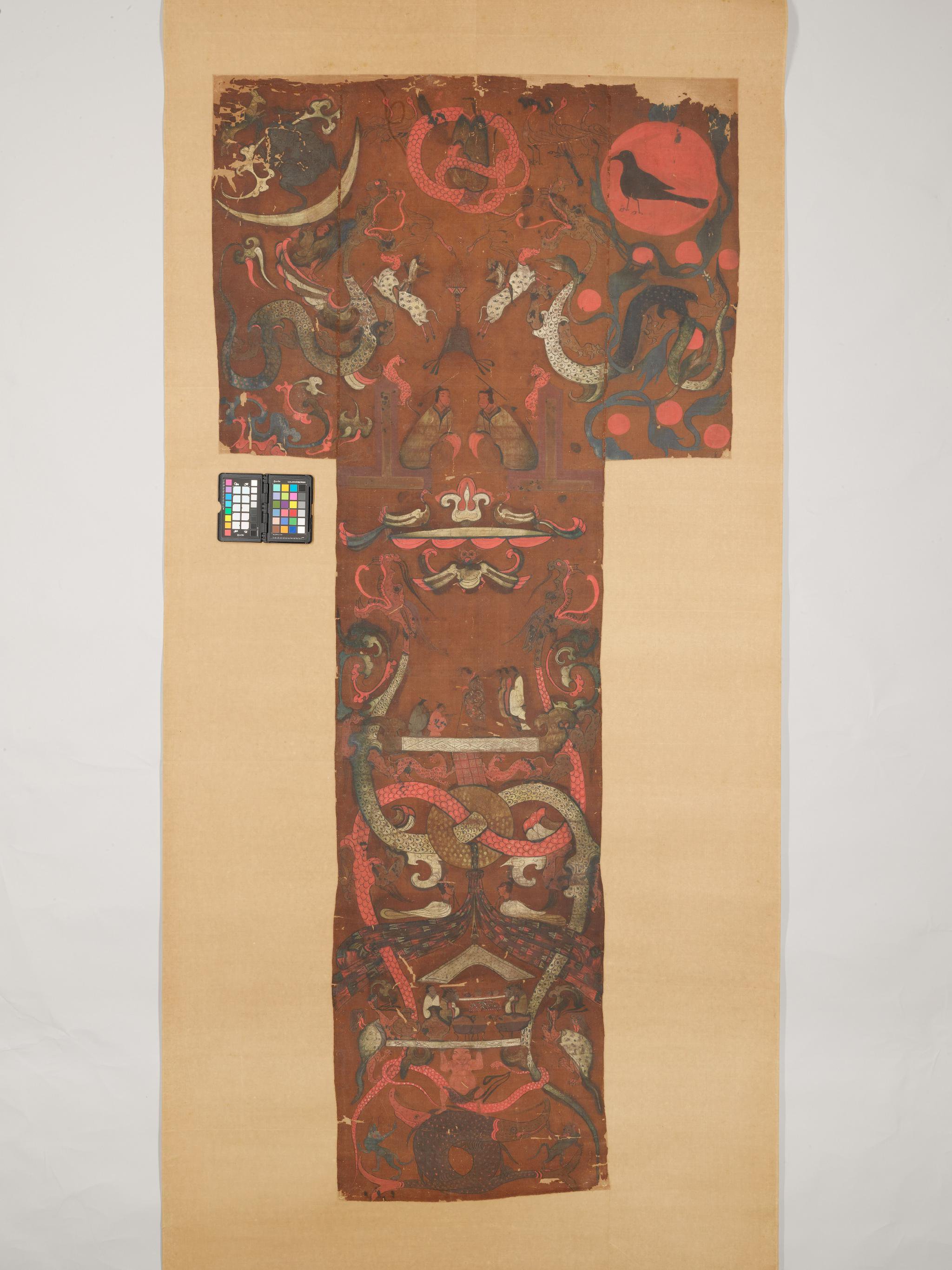 马王堆发掘50周年 看t形帛画上的"中秋元素"