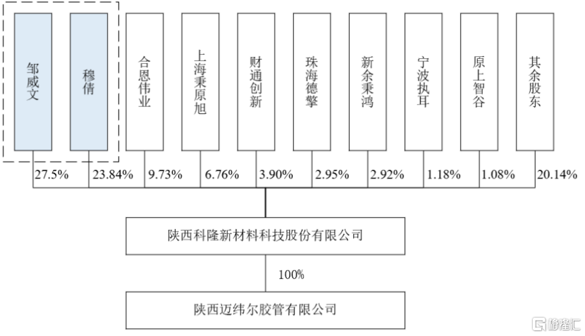 公司股权结构图，来源：招股书