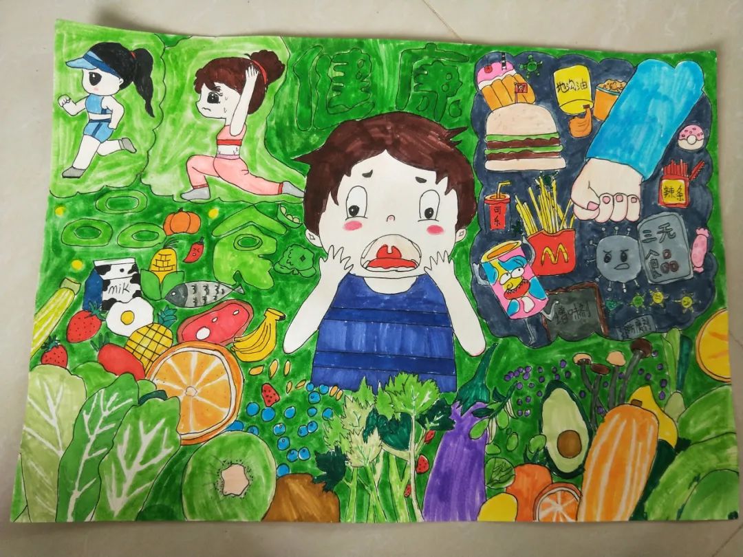 海南省儿童青少年健康素养绘画大赛获奖作品出炉(小学组)