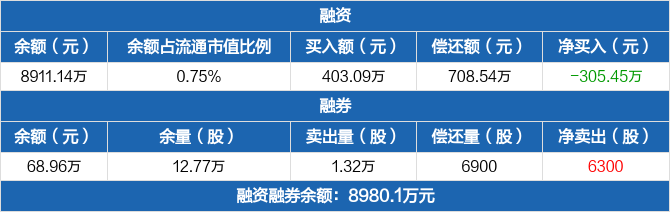 森马服饰历史融资融券数据一览