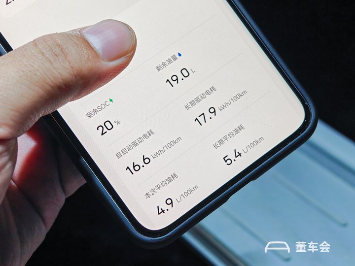 ▲长久平均油耗在 5.4L/100km;长久驱动电耗在 17.9kWh/100km