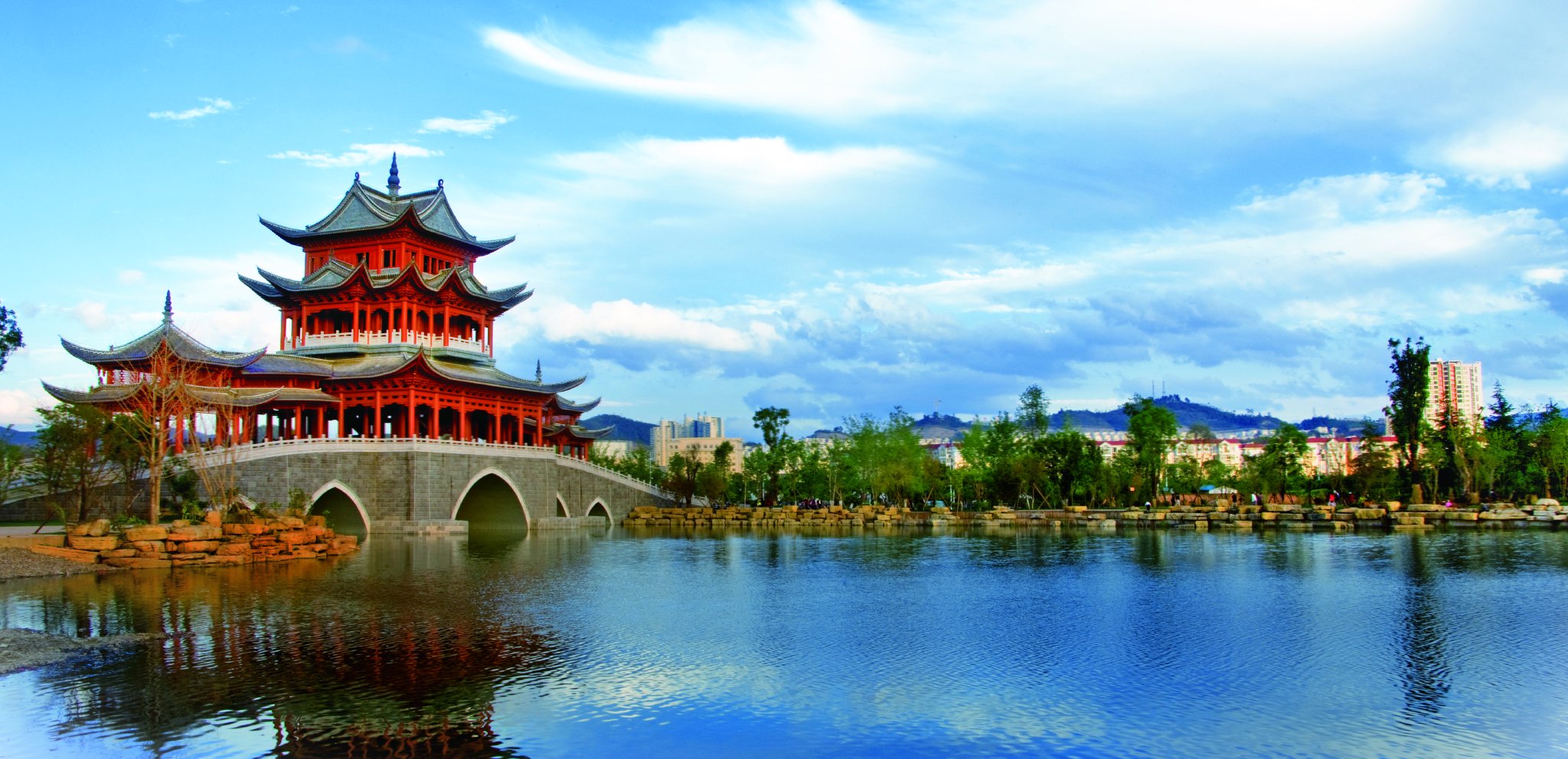 云南省玉溪市城区景色