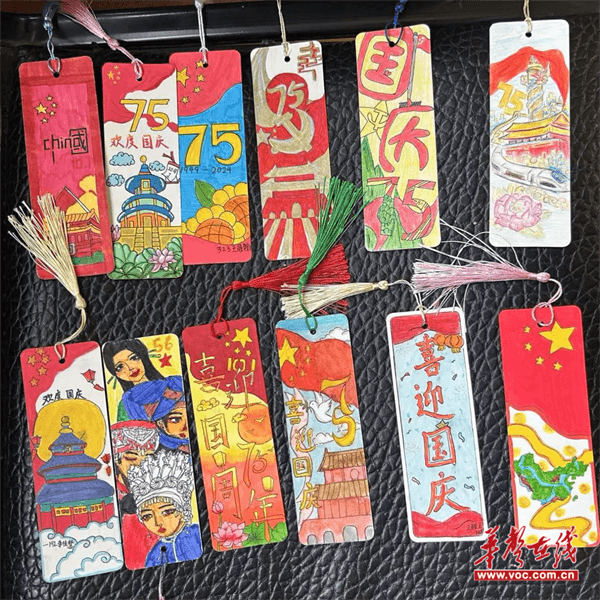 西湖管理区第一中学举办礼赞祖国书签制作比赛