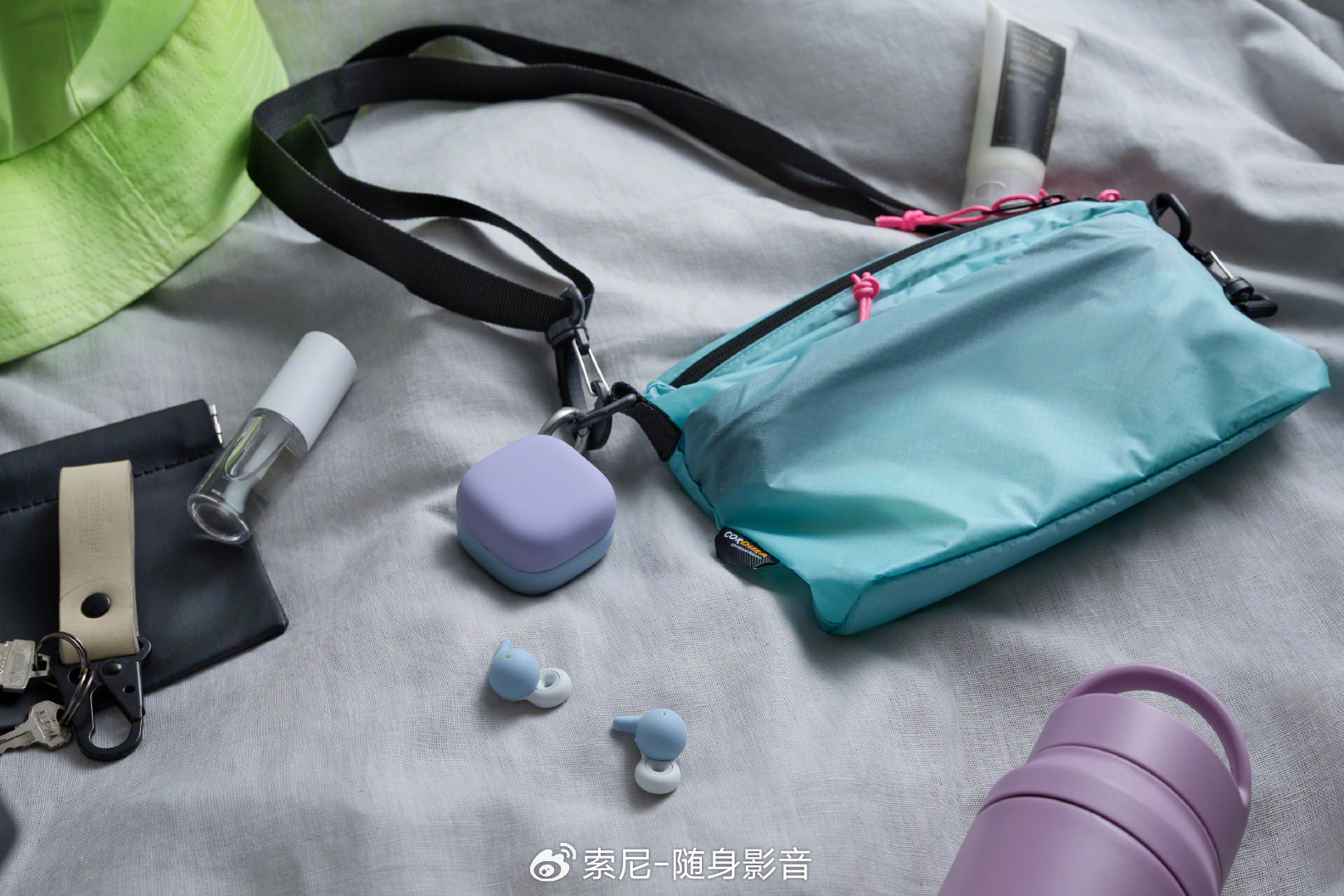 多彩耳机撑架和耳机盒保护套