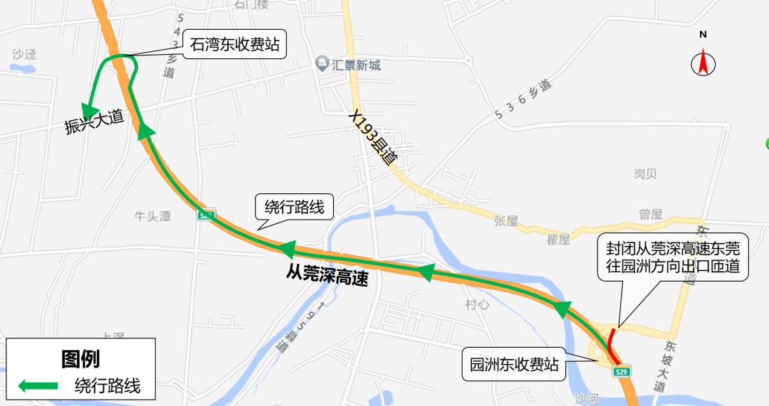 从莞深高速路线图图片