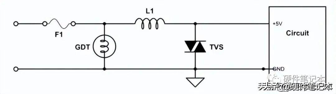 采用TVS二极管和气体放电管的ESD保护电路设计