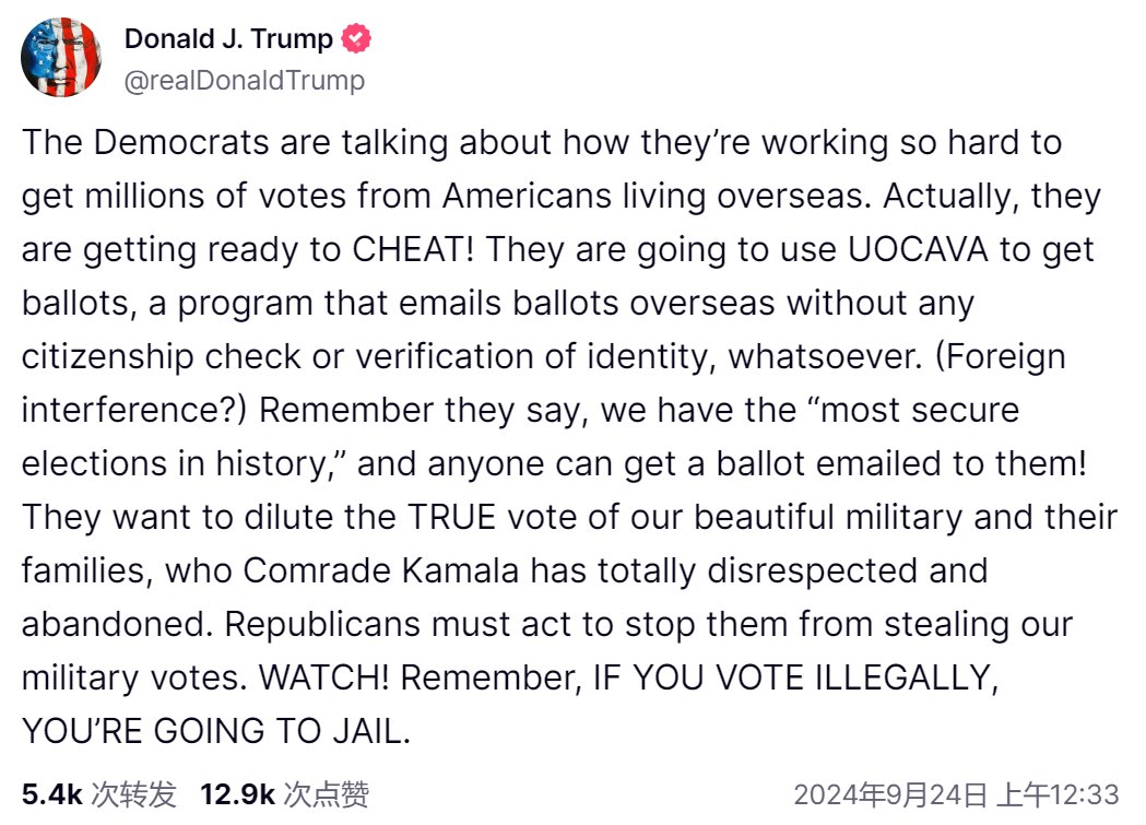 (起首:Truth Social)