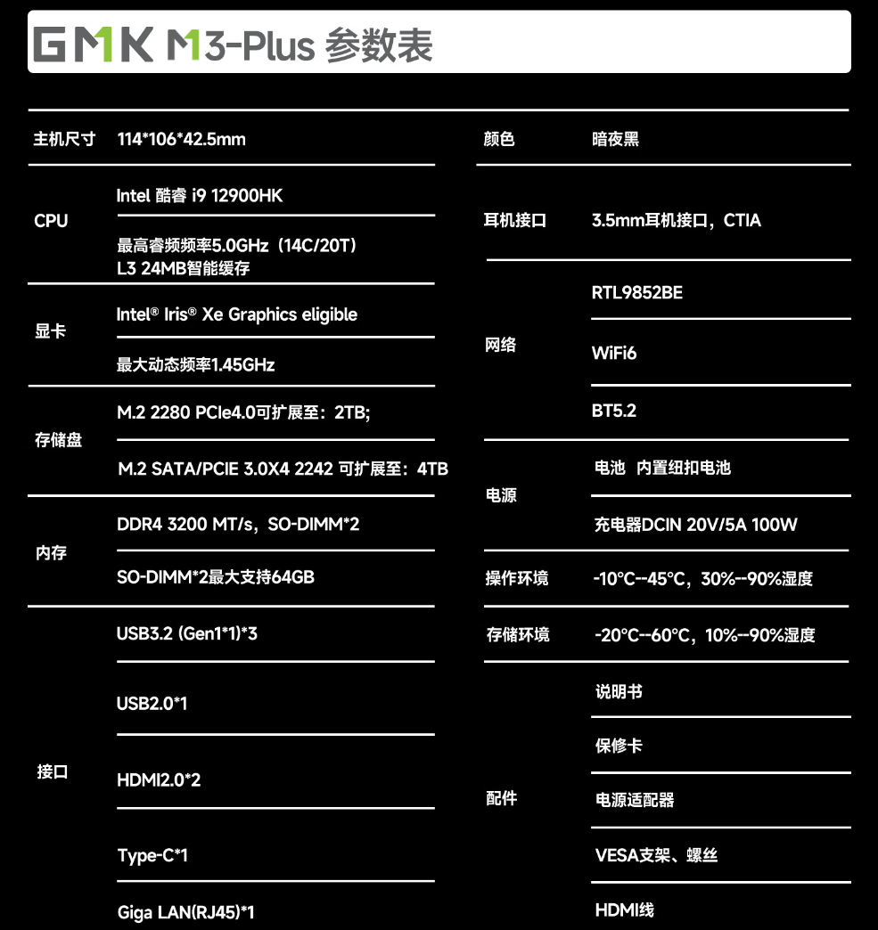 京东极摩客 M3 Plus 迷你主机券后 2599 元领 300 元券