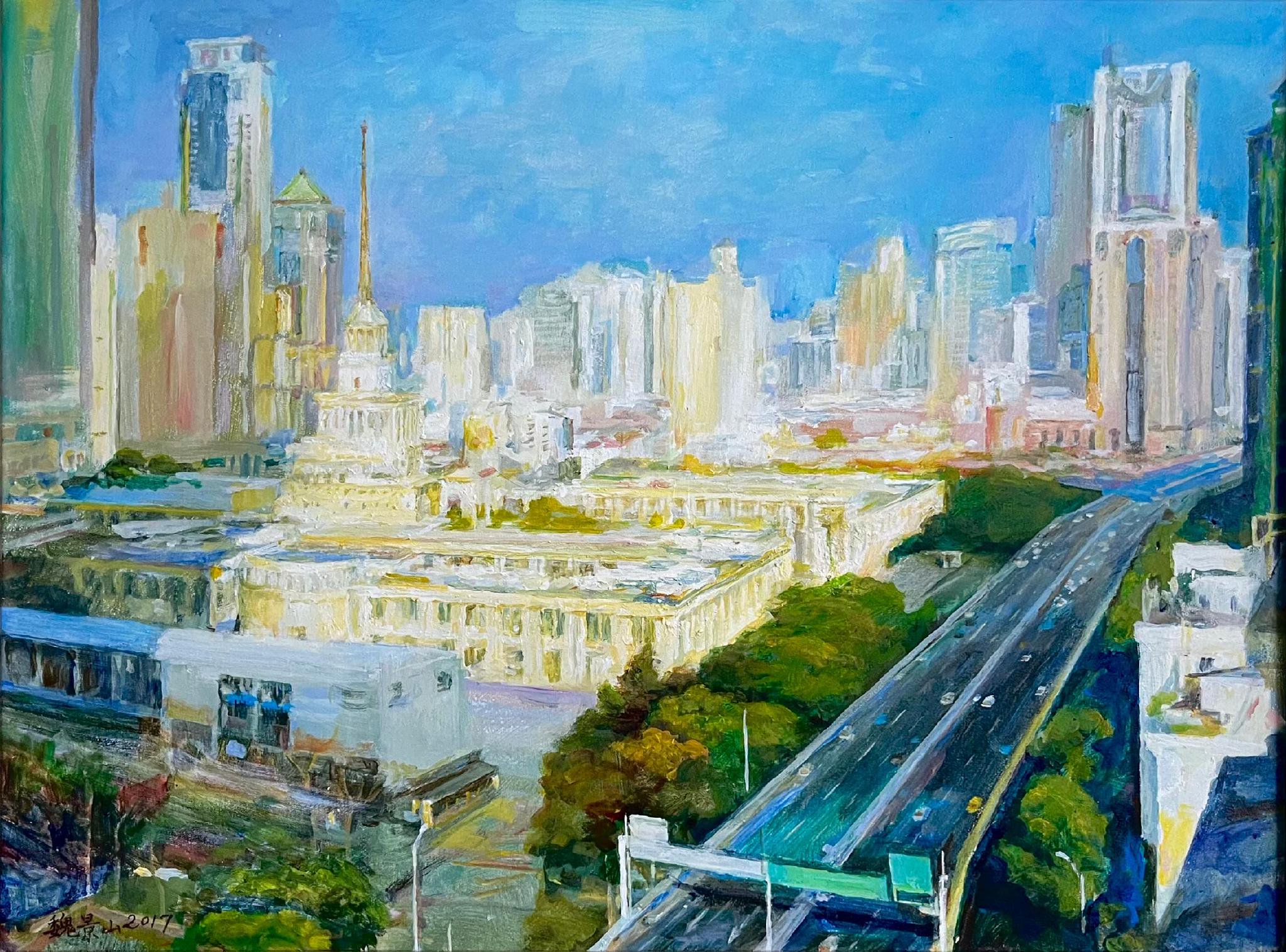 40余位艺术家以笔下的历史建筑风景挖掘百年黄浦的深厚底蕴