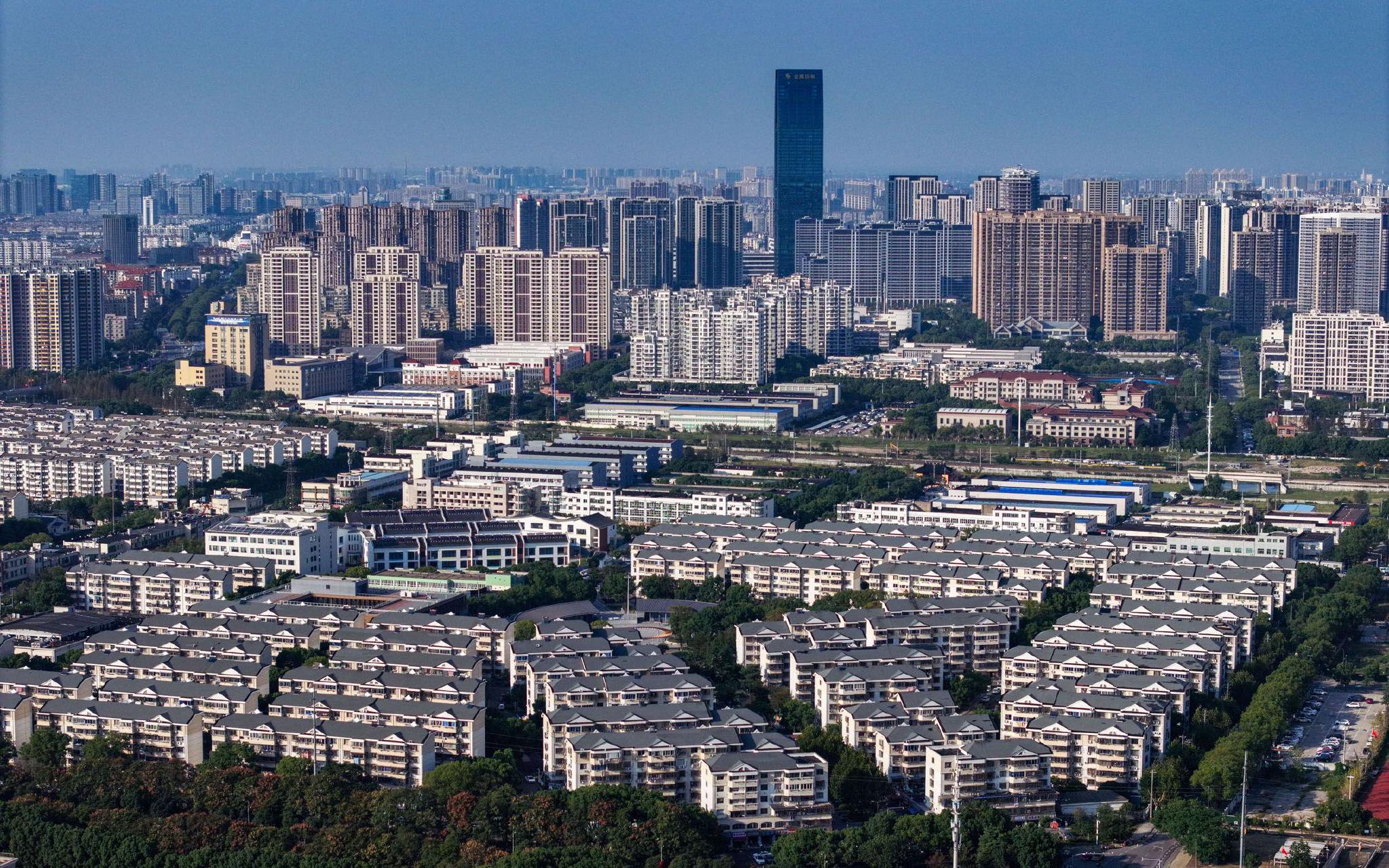 图为昆山城区.新华社记者 李博 摄