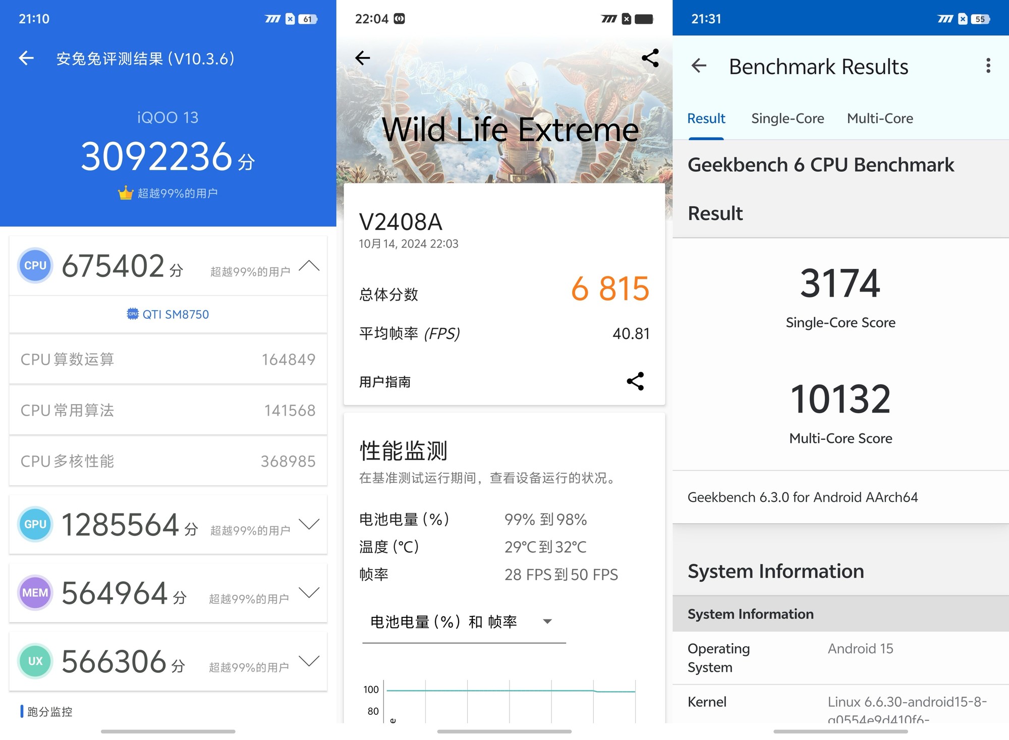 为骁龙注入蓝血iQOO 13性能实测