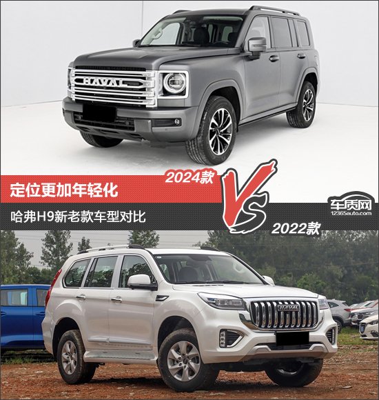 定位更加年轻化，哈弗H9新老款车型对比