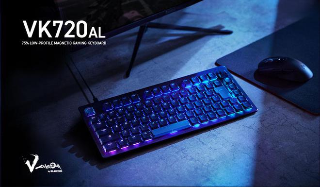 ELECOM 推出矮磁轴机械键盘 VK720AL：75% 配列，长短空格键双模
