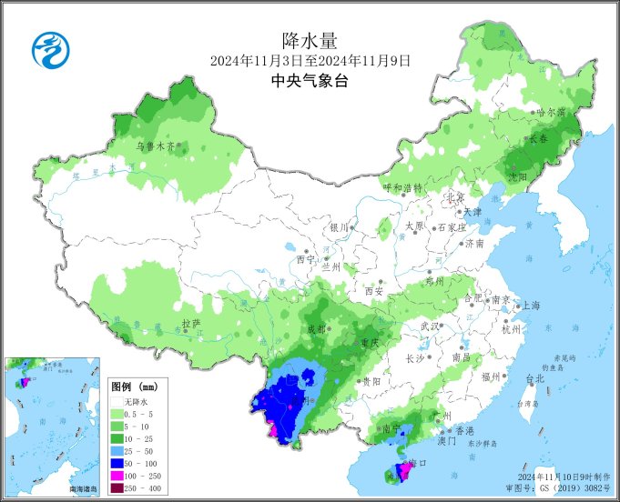 图2 全国降水量