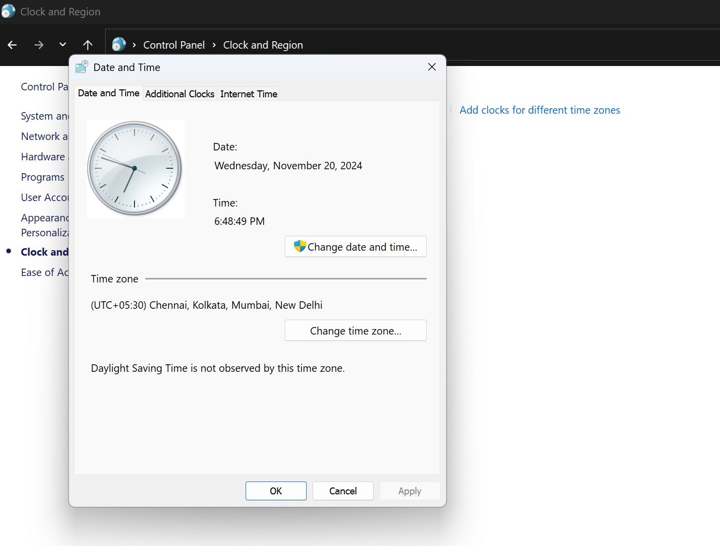 微软承认Win11 24H2 存在BUG：非管理员用户无法切换时区