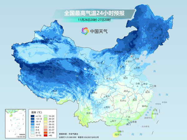 冷҈冷҈冷҈！东北局地特大暴雪已破纪录 明天南北方气温再创新低