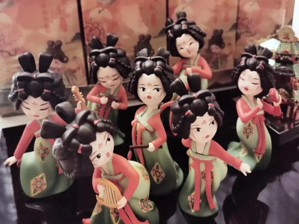 河南博物馆唐宫夜宴仕女手办
