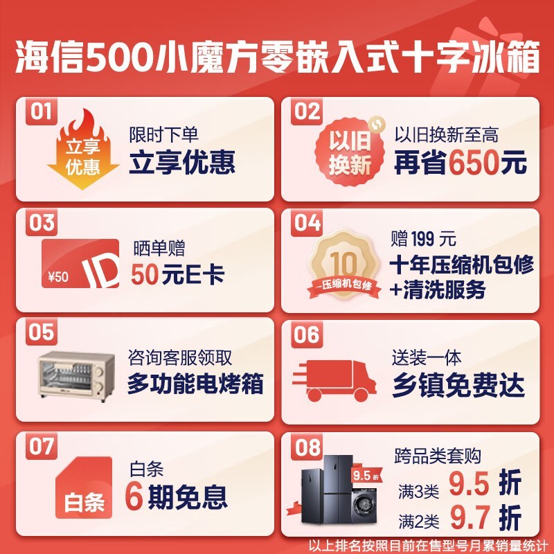 海信双变频冰箱3014元