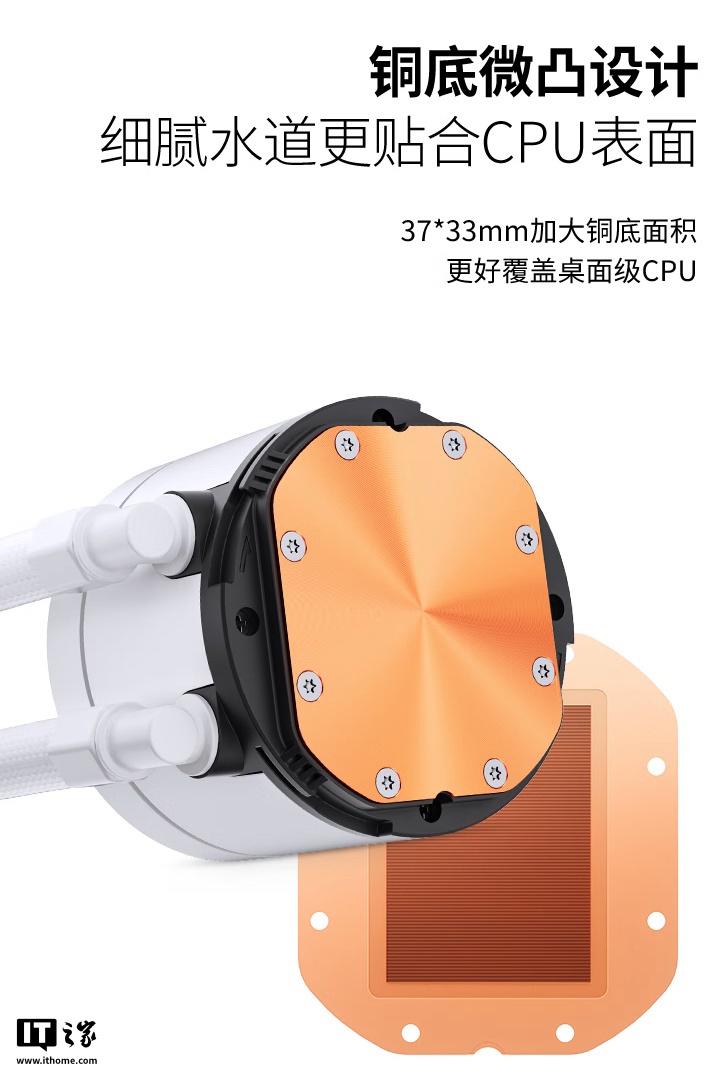 乔思伯推出 TH-240/360 系列水冷散热器：联体 4 面千层镜风扇、LED 数显冷头，349 元起