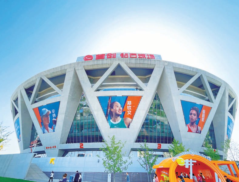 国家网球中心首创钻石球场 图片来源：2024中国网球公开赛组委会