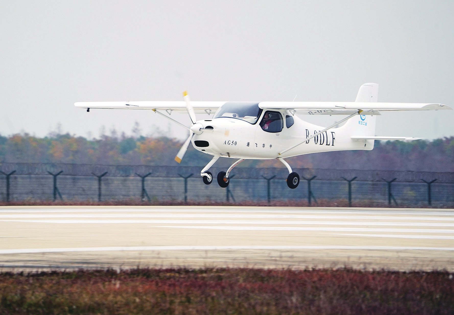 "领雁"ag50轻型运动飞机改进型成功首飞