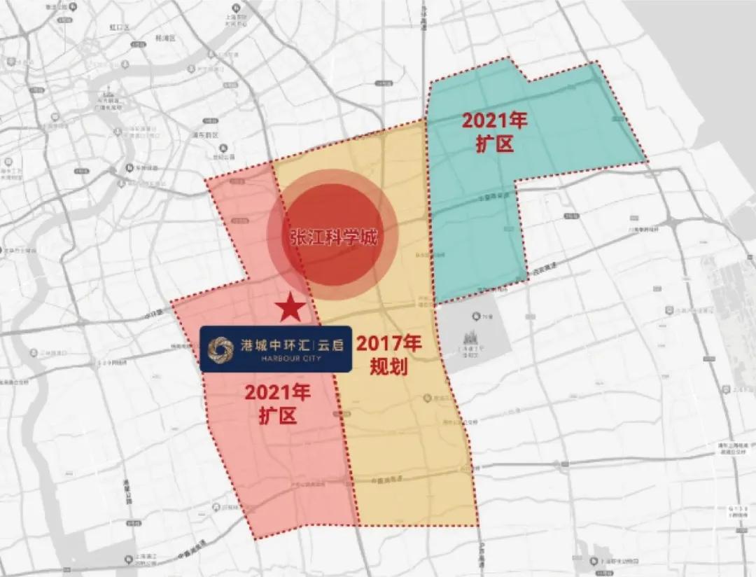 张江科学城区位默示图