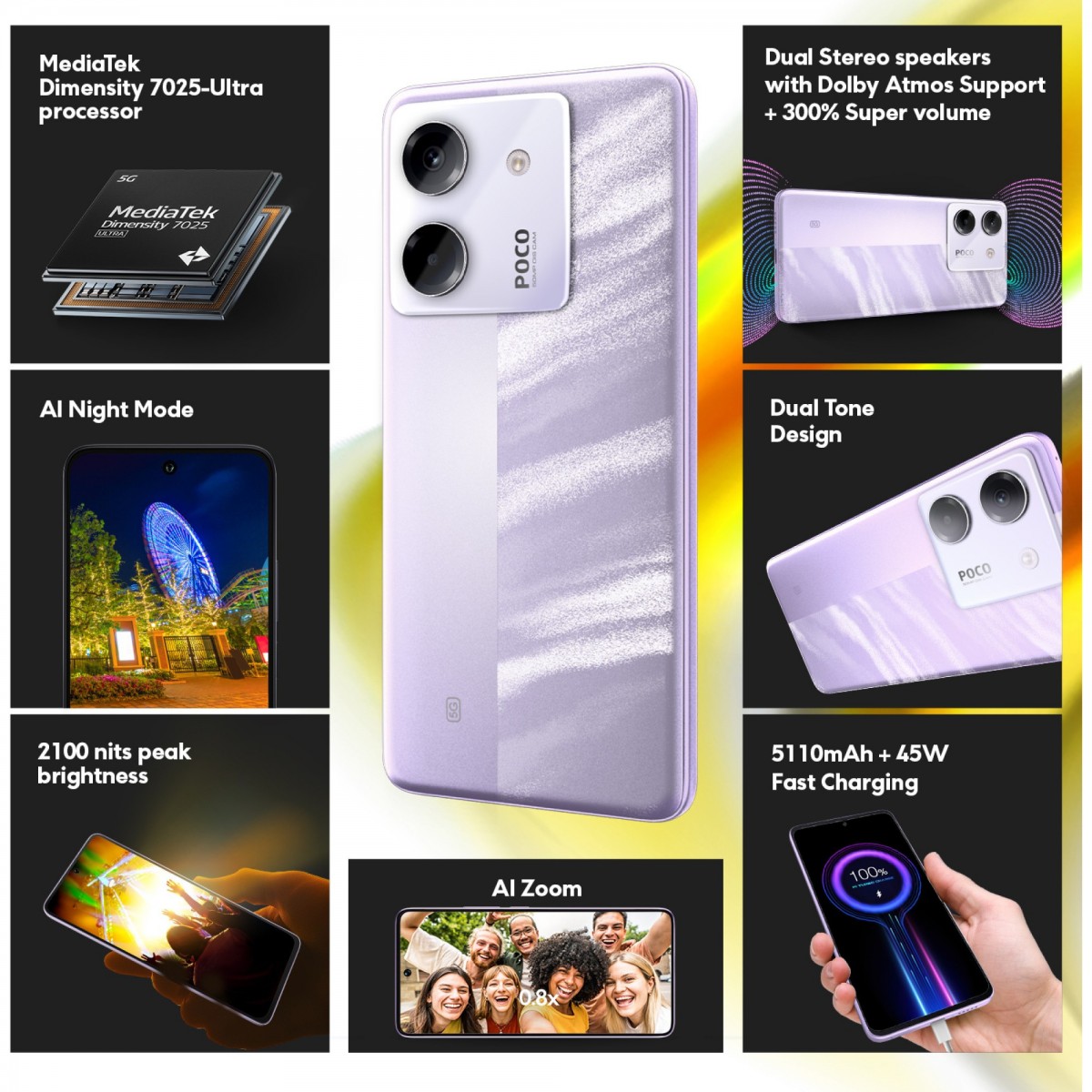 POCO M7 PRO-5G国内版 POCO M7 Pro 5G｜スマートフォン｜格安スマホ・格安SIMはQT