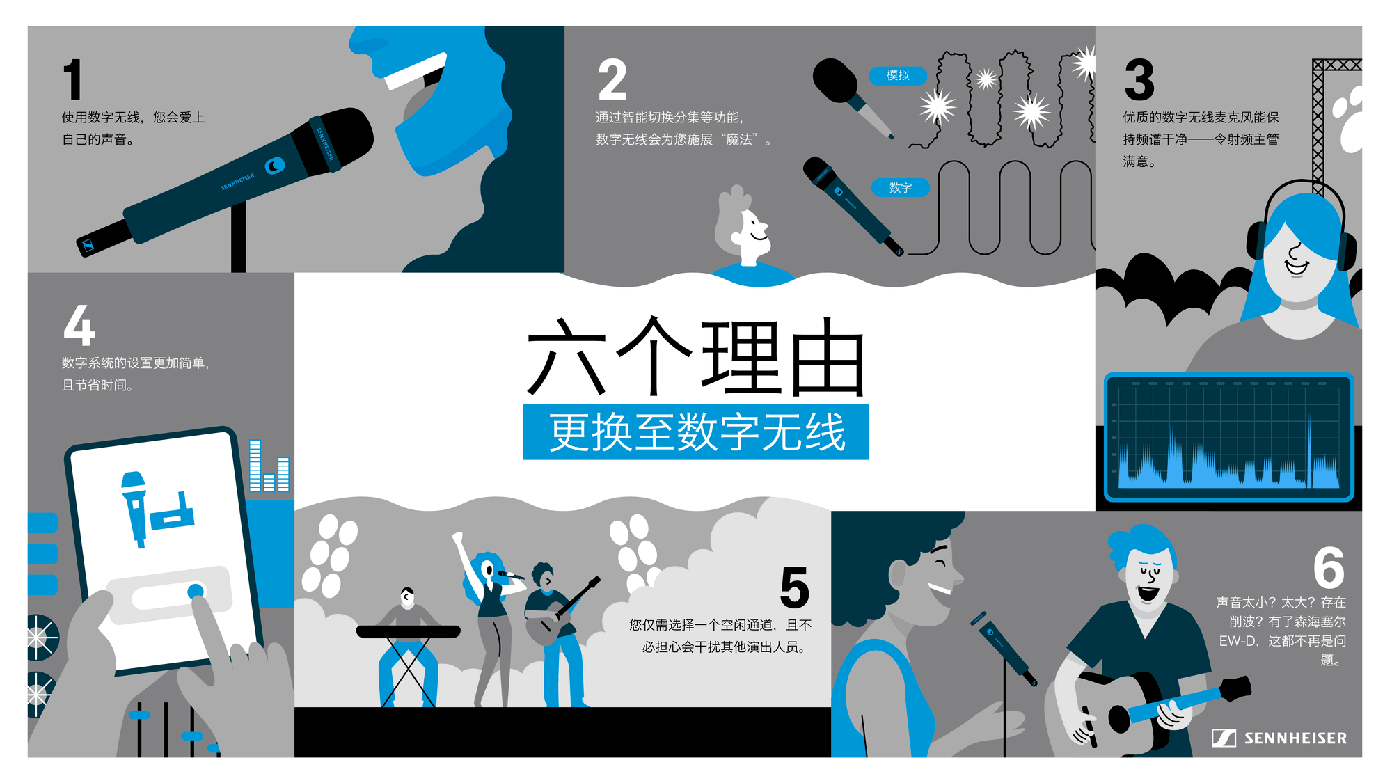 六个理由告诉你：为什么要把模拟无线麦克风换成数字无线麦克风
