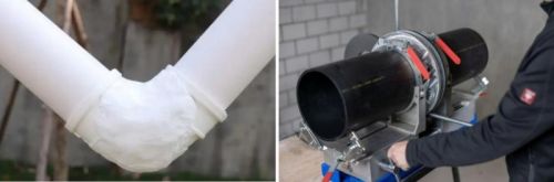 胶水连接PVC管道vs热熔对焊HDPE管道
