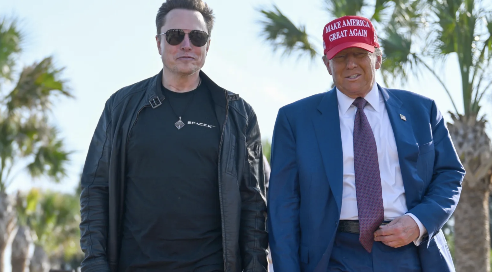 ▲马斯克和特朗普
